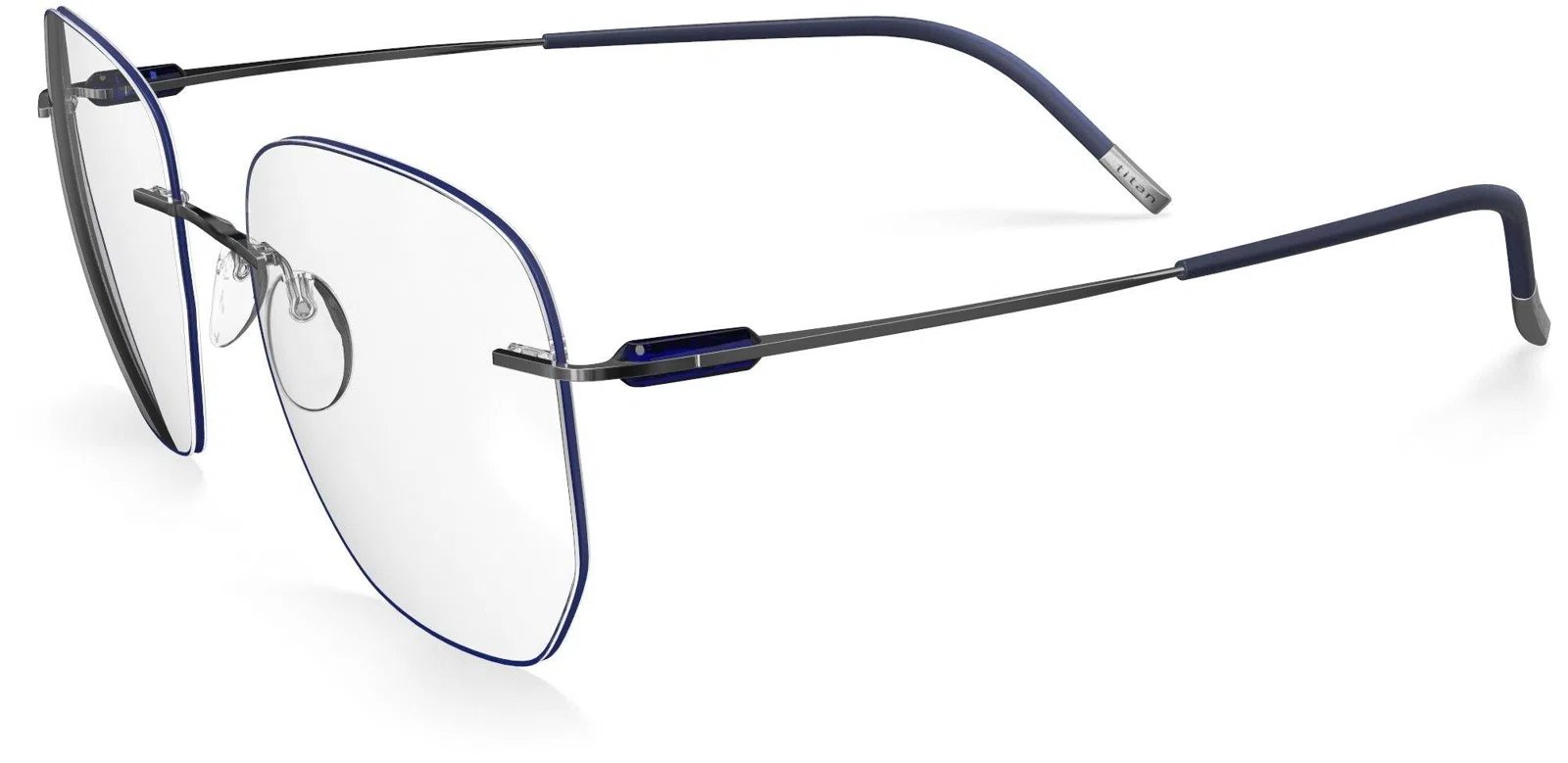 Silhouette Purist Color Groove Demo Rimless 5561 Eyeglasses - view 109